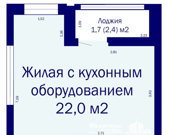 Однокомнатная квартира, г. Минск, ул. Михаила Савицкого, д. 39