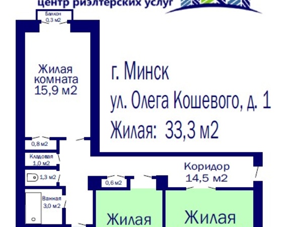 Комнаты и доли